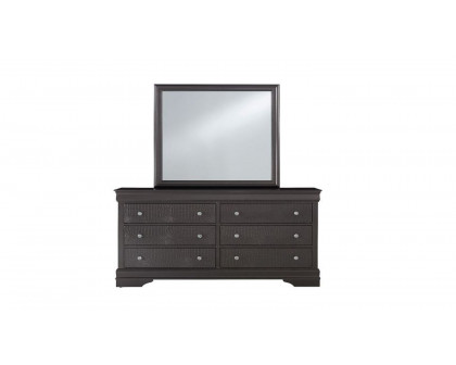 GF Pompei Gray Full Bed Group With Led