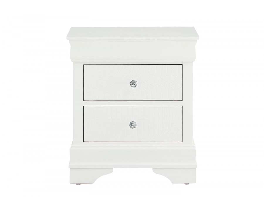 GF Pompei White Nightstand