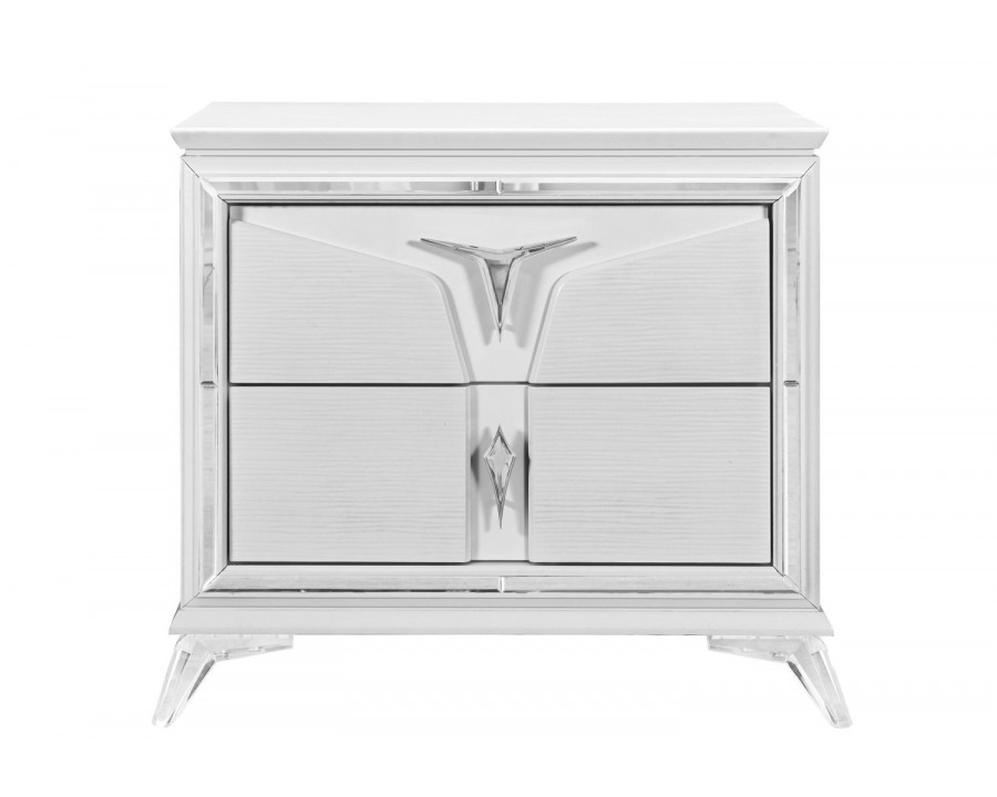 GF - Romo White Nightstand