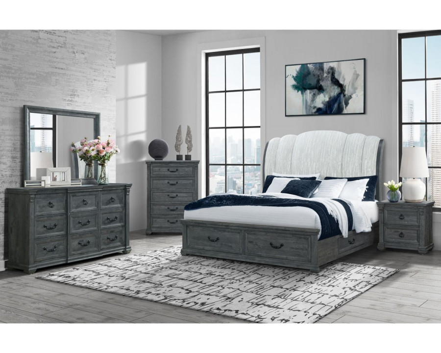 GF Rowan Upholstered Bed, Rowan/Tatum Bed Group Storage