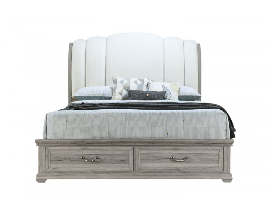 GF Rowan/Tatum Natural Storage King Bed With Storage