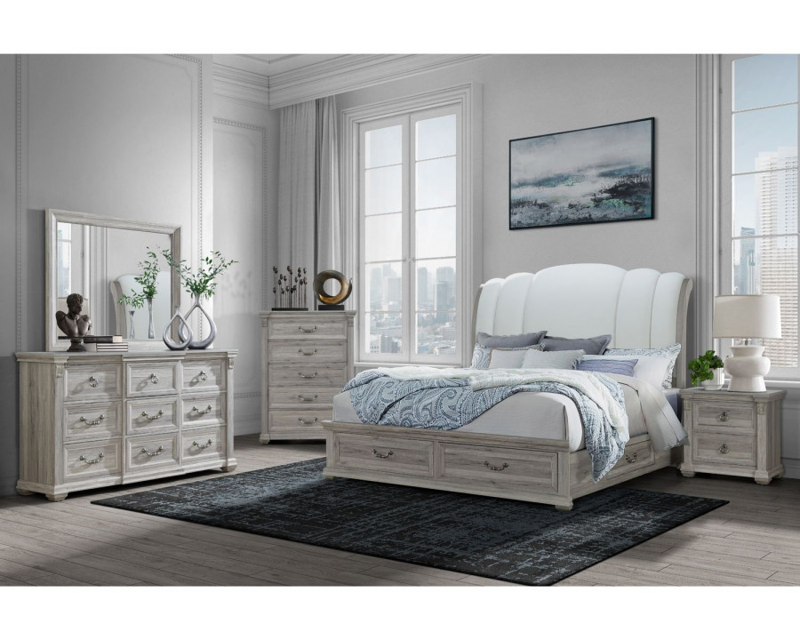 GF Rowan/Tatum Natural Storage King Bed Group Storage