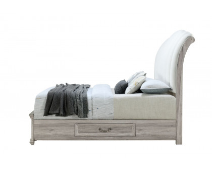 GF Rowan/Tatum Natural Storage Queen Bed Storage