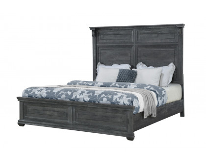 GF Rowan/Tatum Gray Non-Storage, Tatum Gray Panel Bed King Bed w/Out Storage