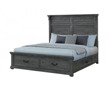 GF Gray Rowan/Tatum Storage, Tatum Panel Bed Bed Storage