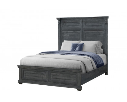 GF Rowan/Tatum Gray Non-Storage, Tatum Gray Panel Bed Queen Bed w/Out Storage