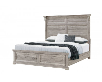 GF Rowan/Tatum Natural Non-Storage, Tatum Natural Panel Bed King Bed w/ Out Storage