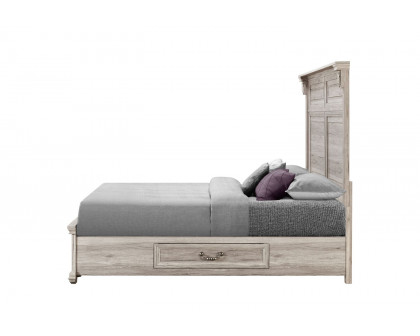 GF Rowan/Tatum Natural Storage, Tatum Natural Panel Bed King Bed Storage