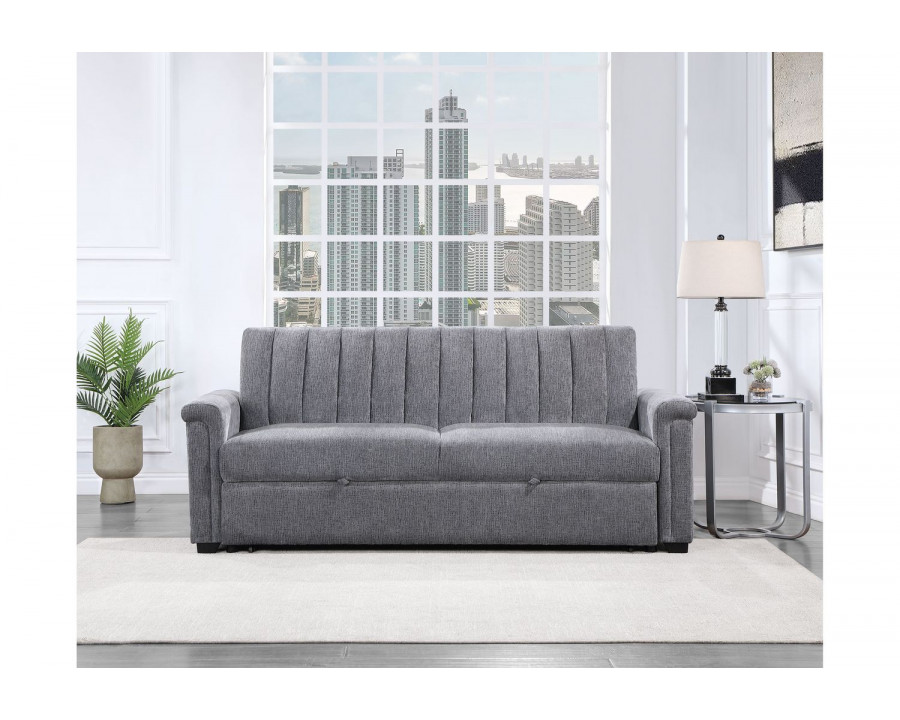 GF - U0201 Dark Gray Pull Out Sofa Bed