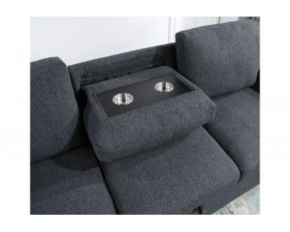 GF - U0202 Dark Gray Pull Out Sofa Bed