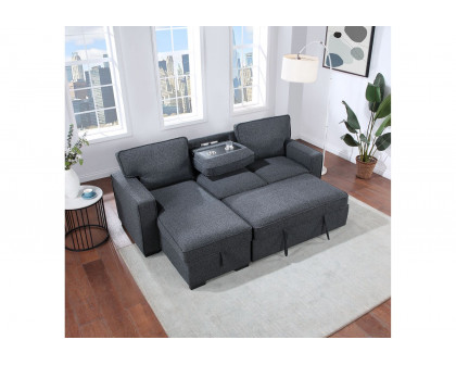 GF U0203 Charcoal Pull Out Sofa Bed