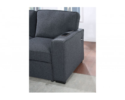 GF U0203 Charcoal Pull Out Sofa Bed