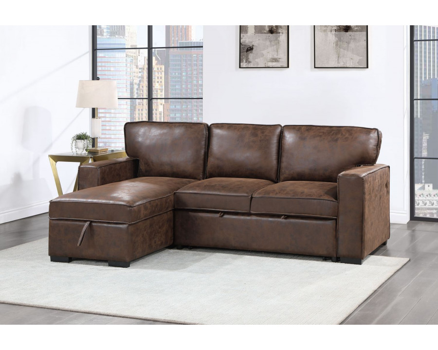 GF U0203 Coffee Pull Out Sofa Bed