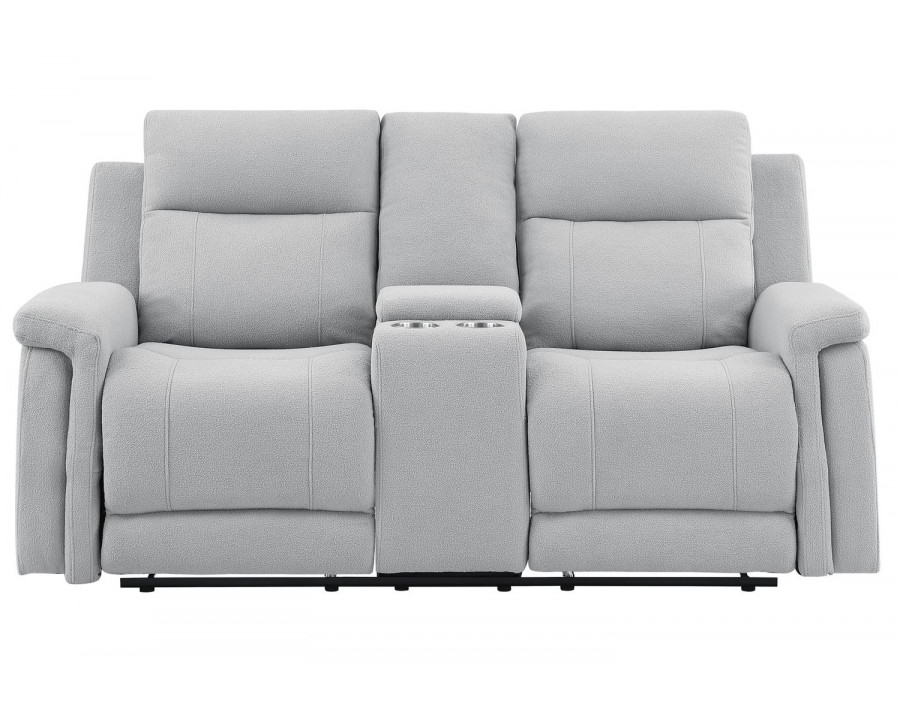 GF - U1797 Gray Console Reclining Loveseat