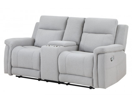 GF - U1797 Gray Console Reclining Loveseat