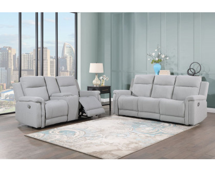 GF - U1797 Gray Console Reclining Loveseat