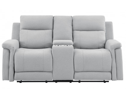 GF - U1797 Gray Reclining Sofa/Console Reclining Loveseat