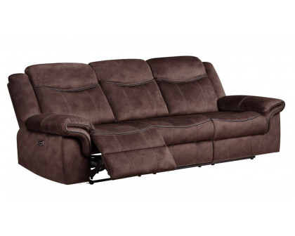 GF U2200 Coffee Power Reclining Sofa/Power Console Reclining Loveseat