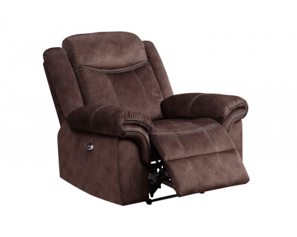 GF U2200 Coffee Power Reclining Sofa/Power Console Reclining Loveseat/Power Recliner