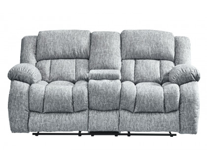 GF U250 Gray Reclining Sofa/Console Reclining Loveseat