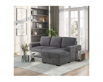 GF U2660 L Shape Sectional With Pull Out Sofa Bed