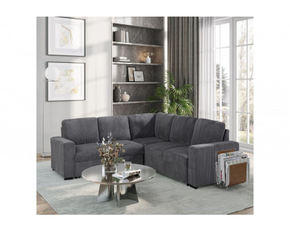 GF U2660 Sectional Without Chaise and With Pull Out Sofa Bed