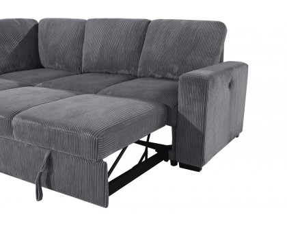 GF U2660 Sectional Without Chaise and With Pull Out Sofa Bed