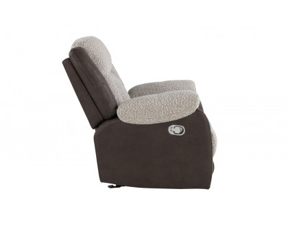 GF - U4377 Gray/Brown Glider Recliner