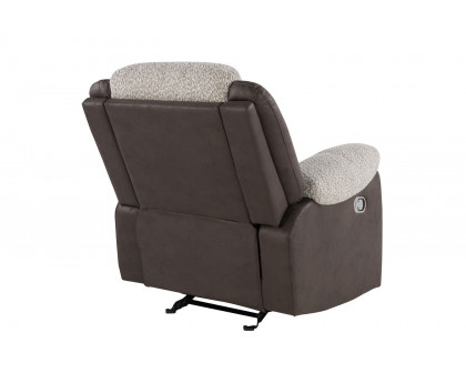 GF - U4377 Gray/Brown Glider Recliner