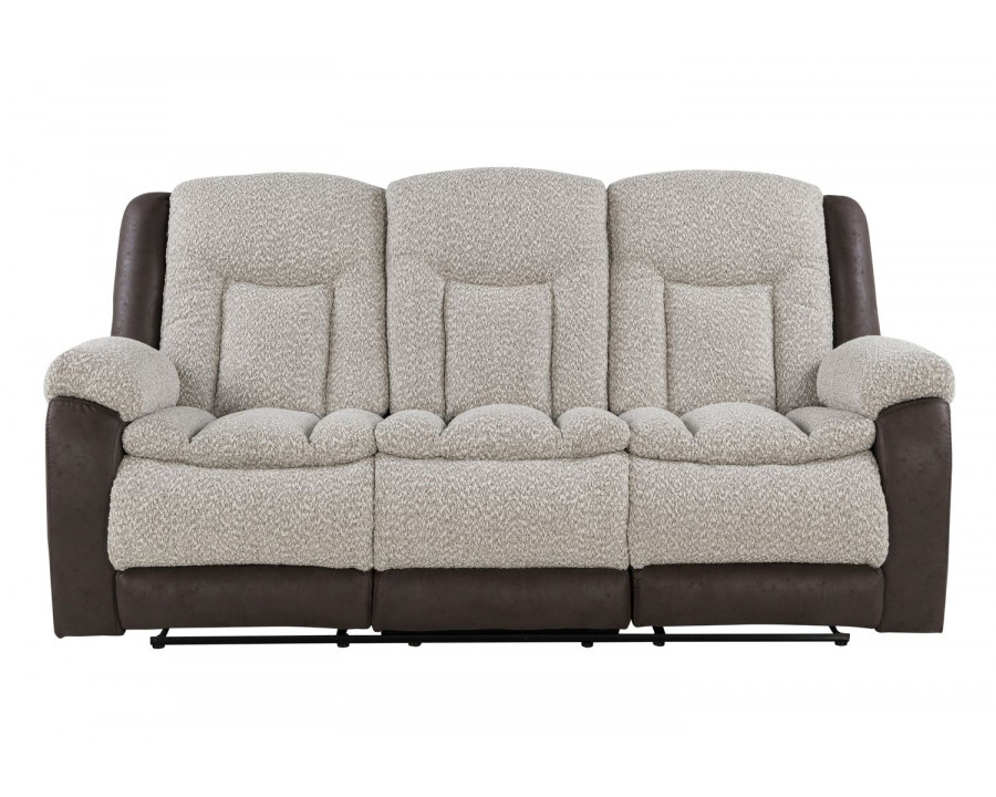 GF - U4377 Gray/Brown Reclining Sofa