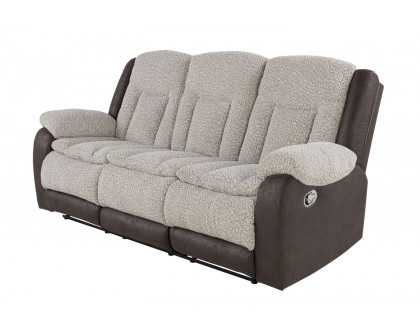 GF - U4377 Gray/Brown Reclining Sofa