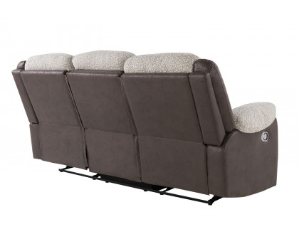 GF - U4377 Gray/Brown Reclining Sofa