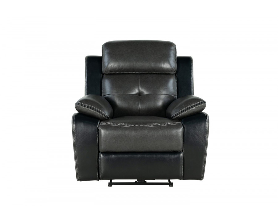 GF - U5050 Blanche Charcoal/Blanche Black Power Power Recliner