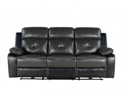 GF - U5050 Blanche Charcoal/Blanche Black Power Power Reclining Sofa/Power Reclining Loveseat