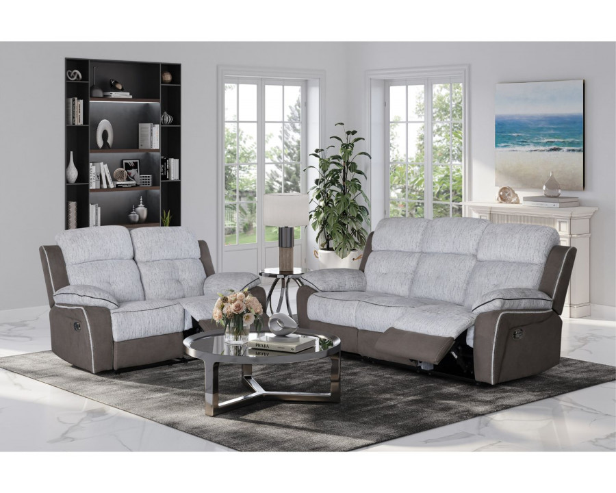 GF - U5050 Bryson Gray/JDL No. 30 Reclining Sofa/Reclining Loveseat