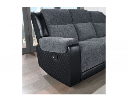 GF - U5914 Gray/Black Recliner