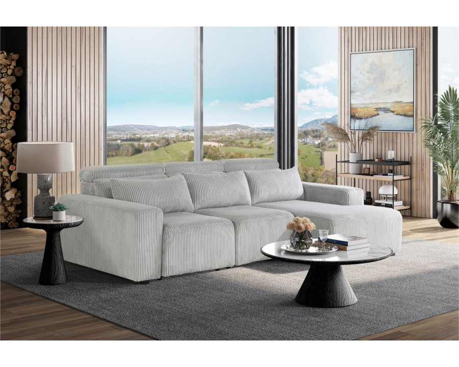 GF - U5945 Gray Power Sectional