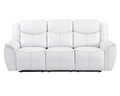 GF - U5987 White Power Reclining Sofa/Power Console Reclining Loveseat