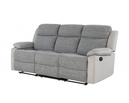 GF - U6027 Gray/White Reclining Sofa