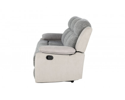 GF - U6027 Gray/White Reclining Sofa