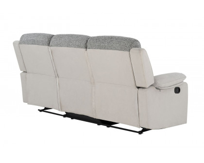 GF - U6027 Gray/White Reclining Sofa