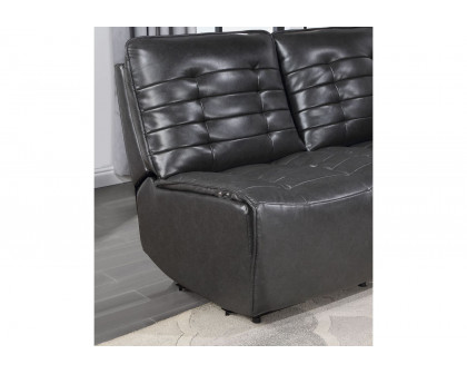 GF U6066 Blanche Charcoal Modular Armless Glider Chair (Can Only Be Placed On Ends Of Sectional Or As Stand Alone)