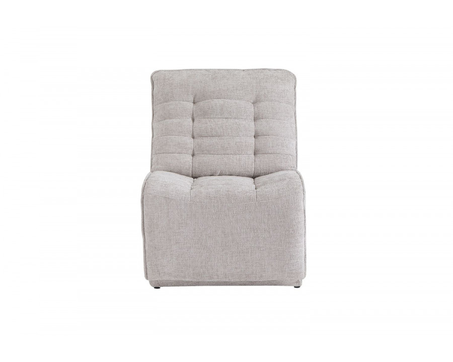 GF U6066 Cream Modular Armless Glider Chair (Can Only Be Placed On Ends Of Sectional Or As Stand Alone)