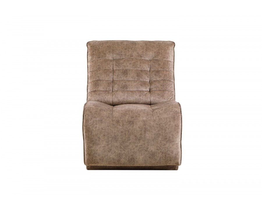 GF U6066 Domino Smoke Modular Armless Glider Chair (Can Only Be Placed On Ends Of Sectional Or As Stand Alone)