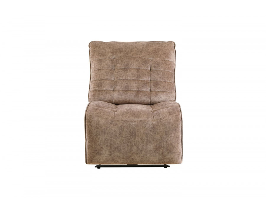 GF U6066 Domino Smoke Modular Power Armless Recliner