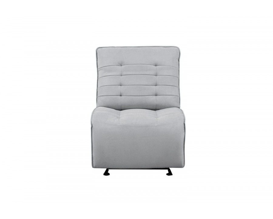 GF U6066 Gray Modular Armless Glider Chair (Can Only Be Placed On Ends Of Sectional Or As Stand Alone)