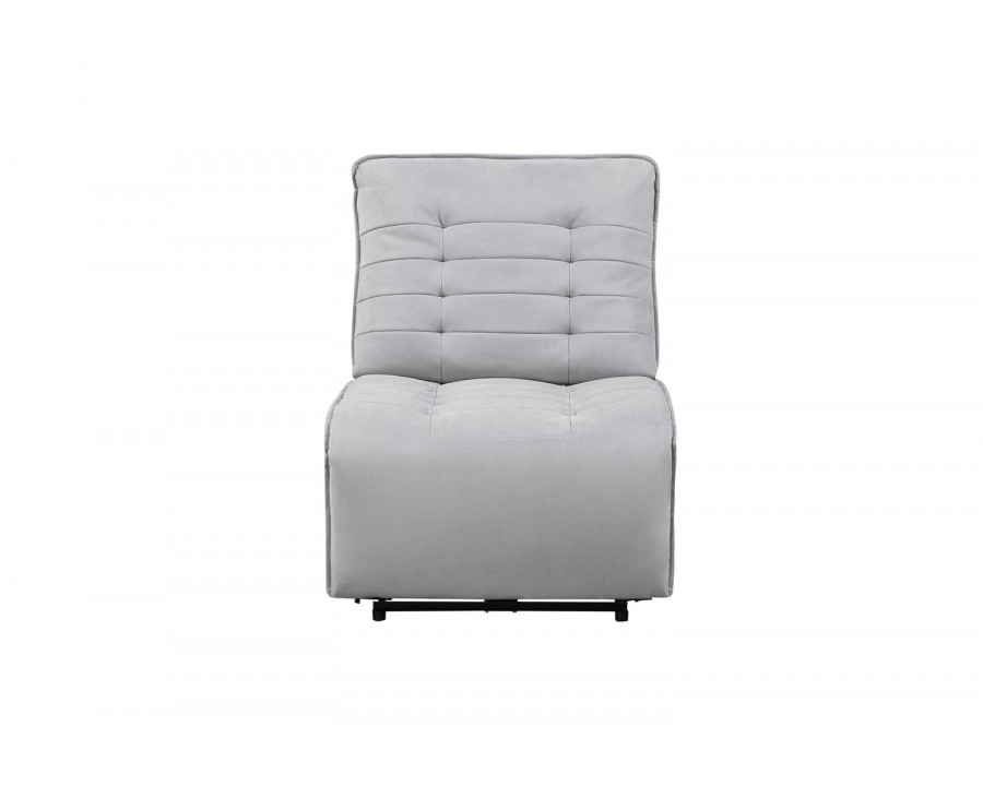 GF U6066 Gray Modular Power Armless Recliner