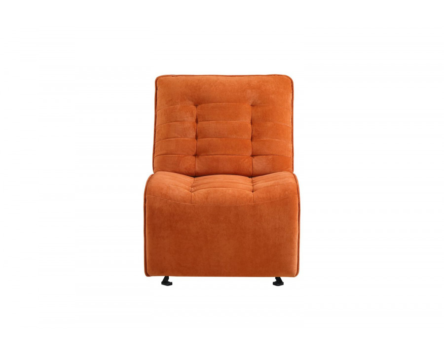 GF U6066 Rust Modular Armless Glider Chair (Can Only Be Placed On Ends Of Sectional Or As Stand Alone)