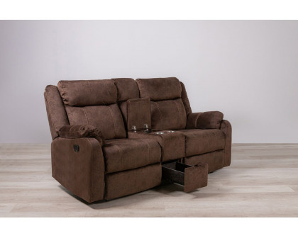 GF U7303 Coffee Reclining Sofa/Console Reclining Loveseat/Glider Recliner