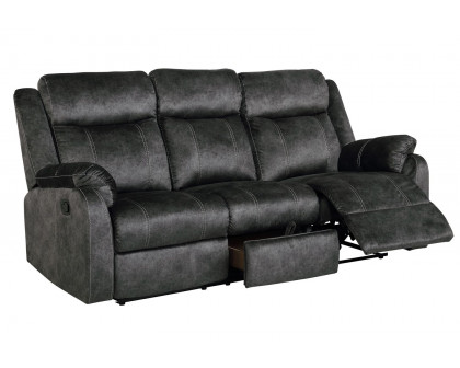 GF U7303 Granite Reclining Sofa With Drop Down Table and Storage Drawer